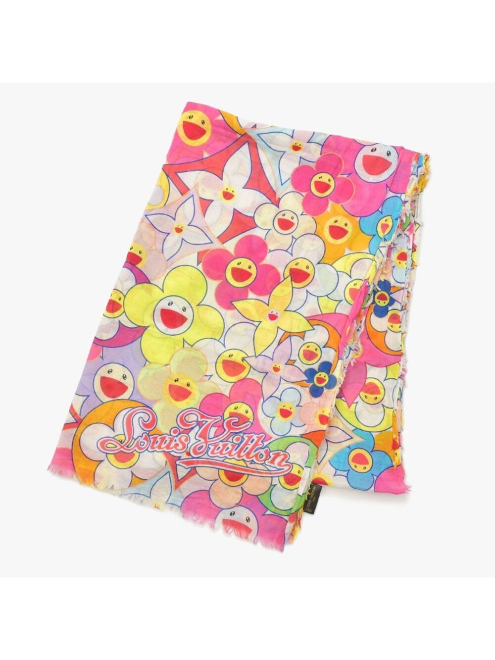 Louis Vuitton Cosmic Blossom Large Shawl Pareo Takashi Murakami Monogram Motif